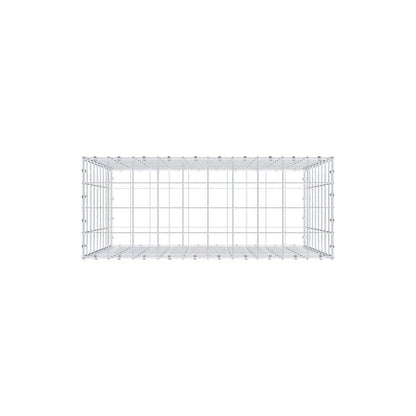 Gabion 100 cm x 90 cm x 40 cm (L x H x D), mesh size 10 x 10 cm, spiral ring