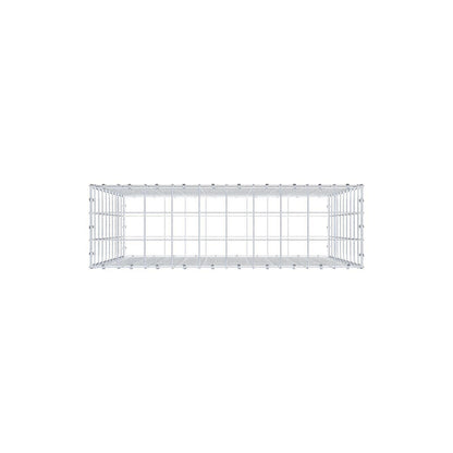 Gabion 100 cm x 100 cm x 30 cm (L x H x P), mailles 10 x 10 cm, anneau en spirale