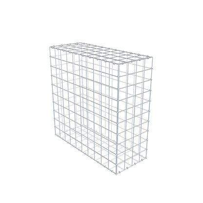 Gabion 100 cm x 100 cm x 40 cm (L x H x P), mailles 10 x 10 cm, anneau en spirale