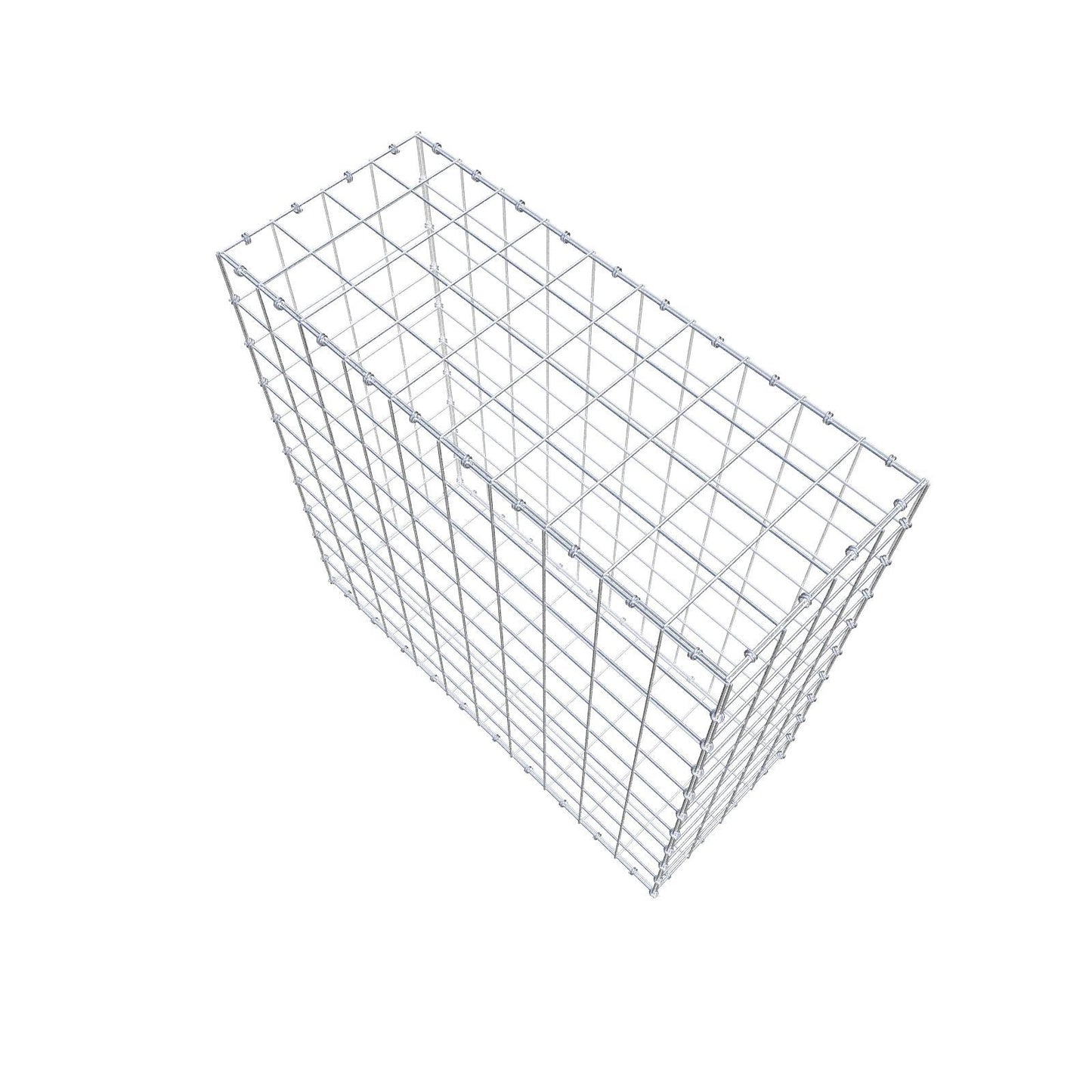 Gabion 100 cm x 100 cm x 40 cm (L x H x P), mailles 10 x 10 cm, anneau en spirale