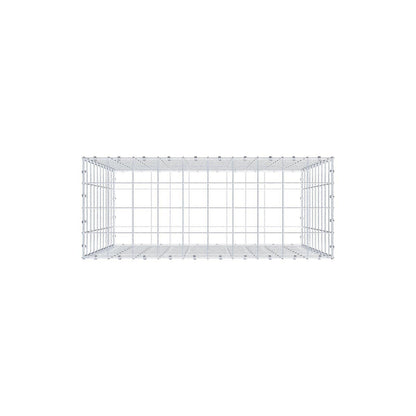 Gabion 100 cm x 100 cm x 40 cm (L x H x P), mailles 10 x 10 cm, anneau en spirale