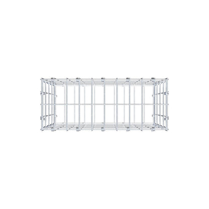 Gabion 50 cm x 40 cm x 20 cm (L x H x D), maskstorlek 5 x 10 cm, spiralring