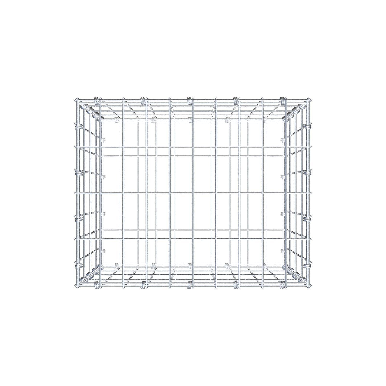 Gabion 50 cm x 40 cm x 40 cm (L x H x P), mailles 5 x 10 cm, anneau en spirale