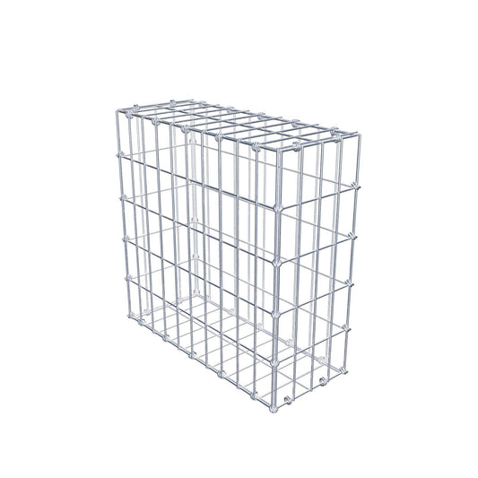 Gabion 50 cm x 50 cm x 20 cm (L x H x P), mailles 5 x 10 cm, anneau en spirale