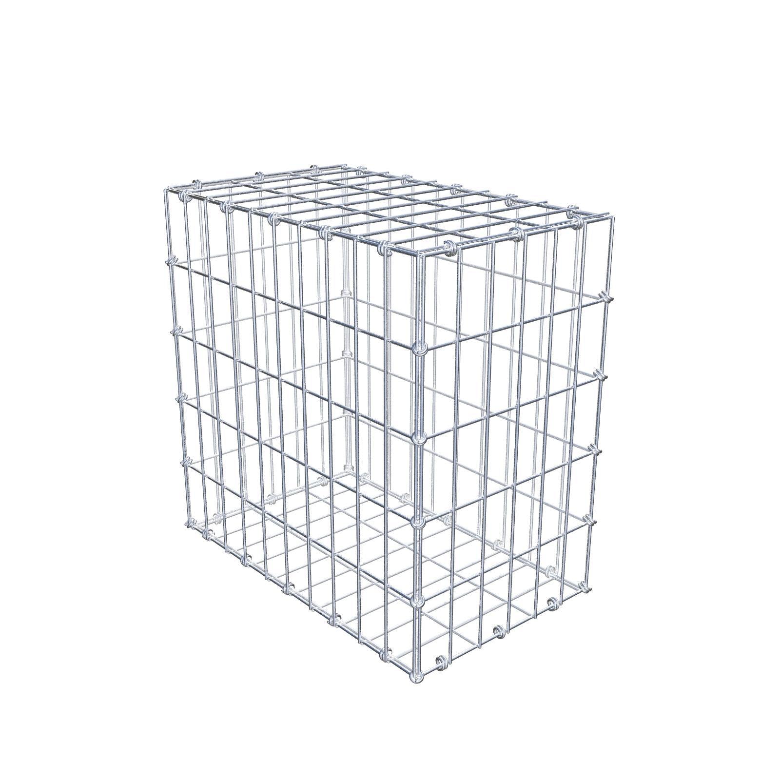 Gabion 50 cm x 50 cm x 30 cm (L x H x P), mailles 5 x 10 cm, anneau en spirale