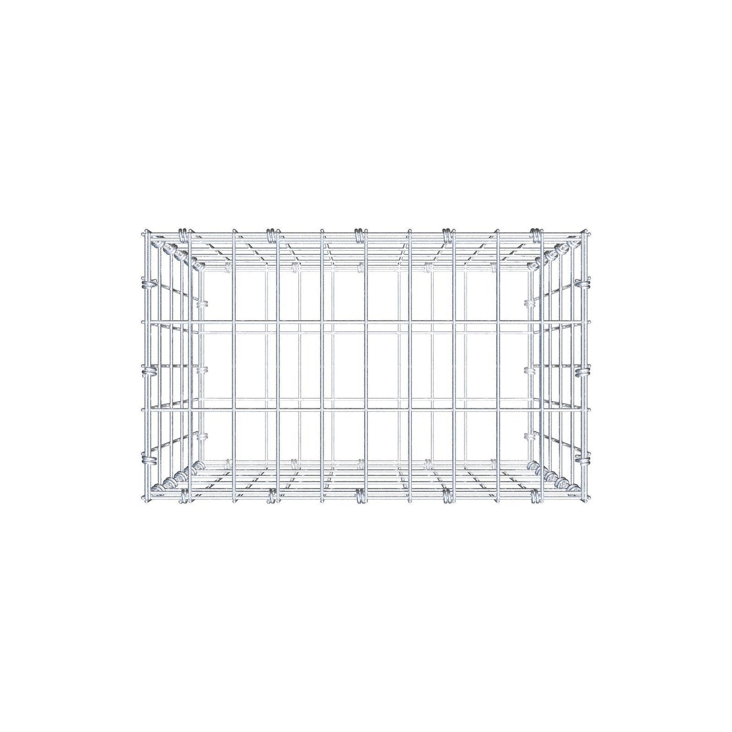 Gabion 50 cm x 50 cm x 30 cm (L x H x D), mesh size 5 x 10 cm, spiral ring