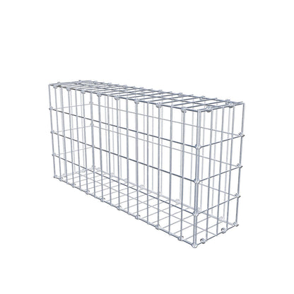 Gabion 80 cm x 40 cm x 20 cm (L x H x D), maskstorlek 5 x 10 cm, spiralring