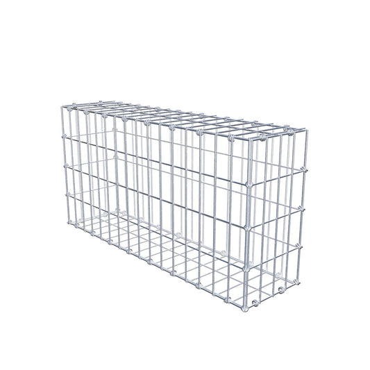 Gabion 80 cm x 40 cm x 20 cm (L x H x D), maskstorlek 5 x 10 cm, spiralring