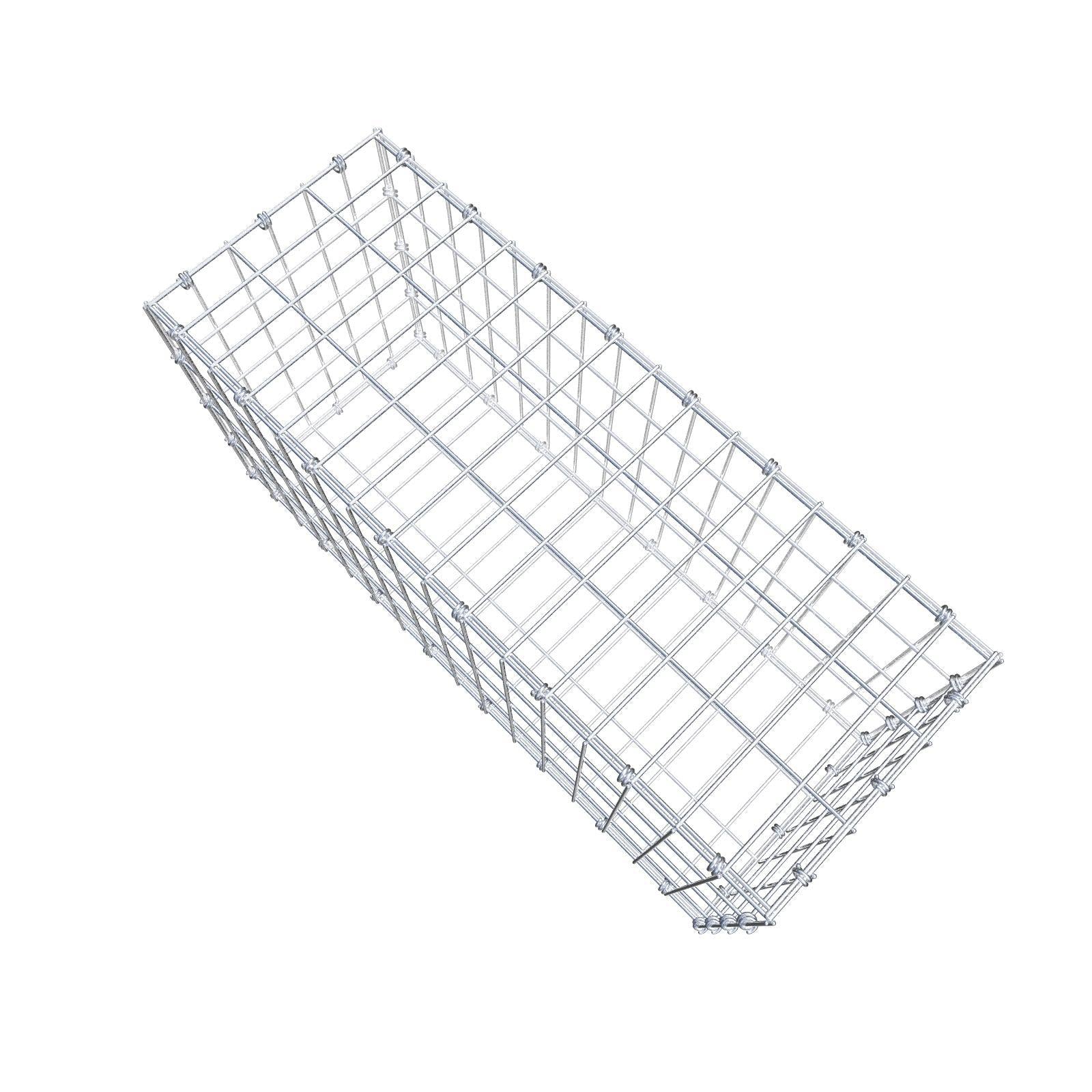 Gabion 80 cm x 40 cm x 30 cm (L x H x D), maskstorlek 5 x 10 cm, spiralring