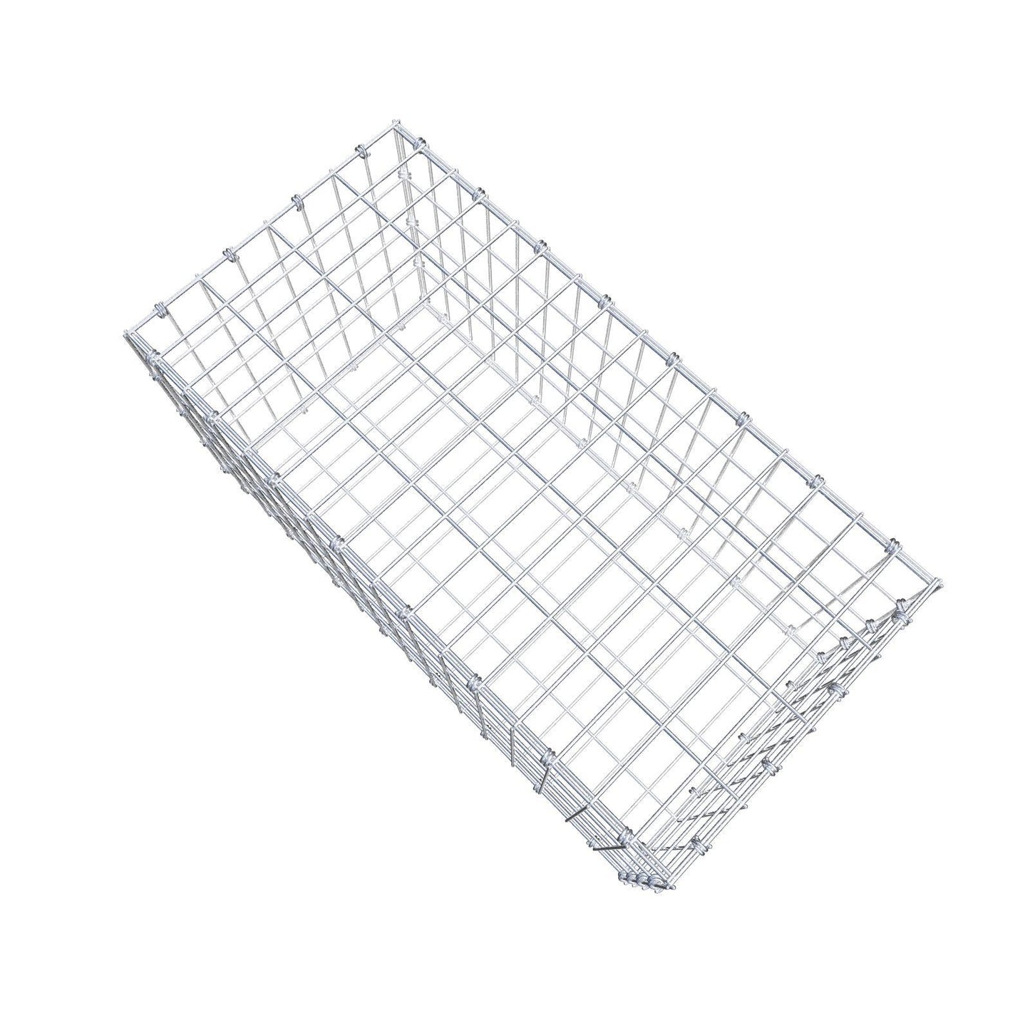 Gabion 80 cm x 40 cm x 40 cm (L x H x D), mesh size 5 x 10 cm, spiral ring