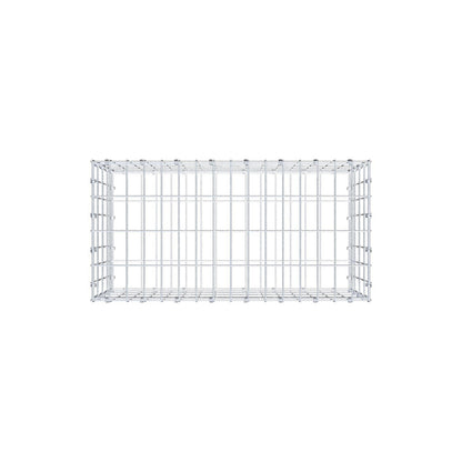 Gabion 80 cm x 40 cm x 40 cm (L x H x D), mesh size 5 x 10 cm, spiral ring