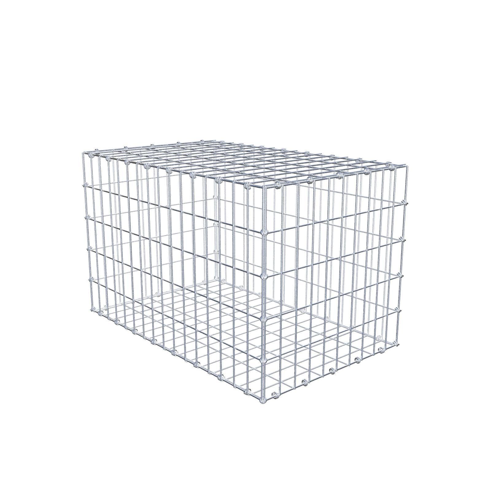 Gabion 80 cm x 50 cm x 50 cm (L x H x D), maskestørrelse 5 x 10 cm, spiralring