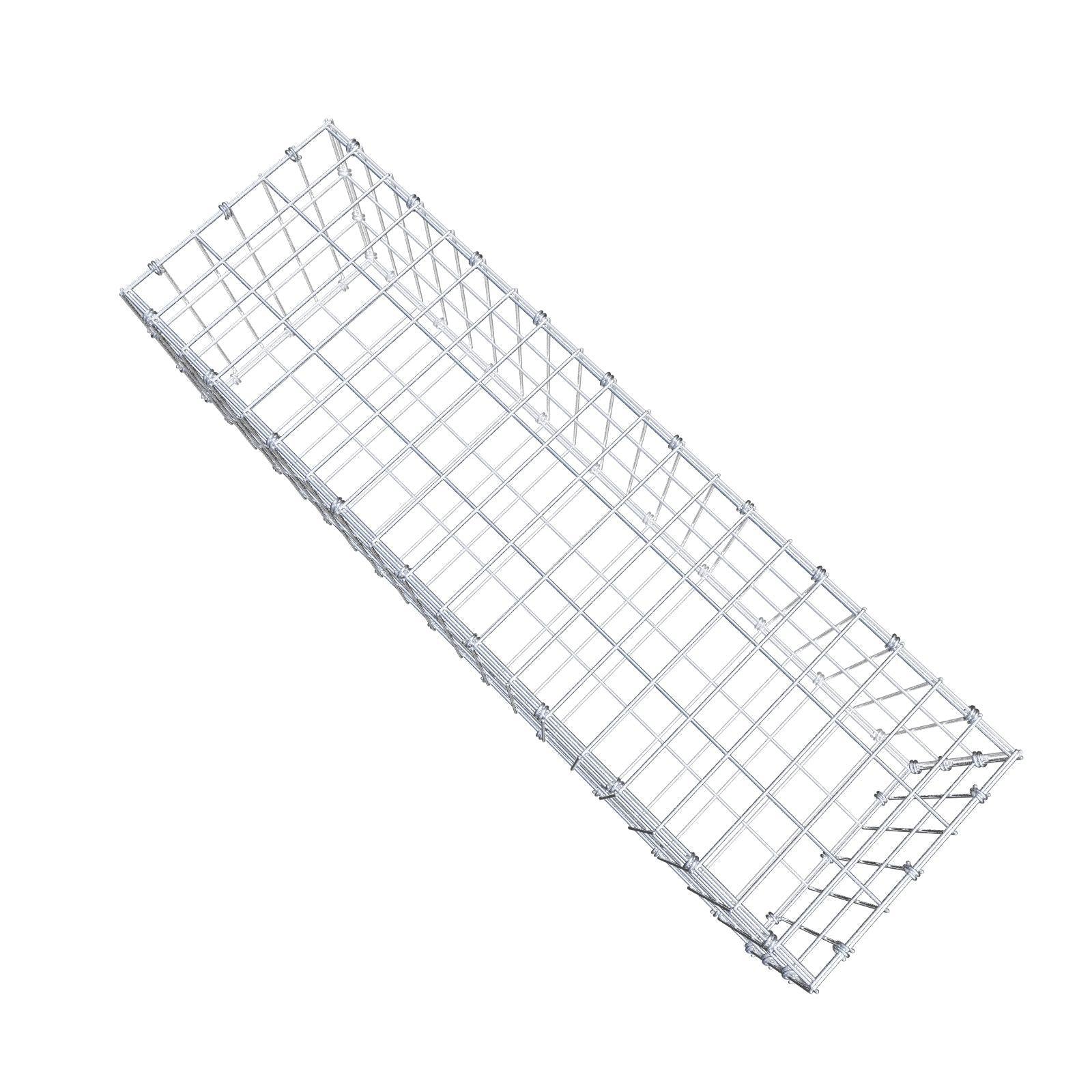 Gabion 100 cm x 30 cm x 30 cm (L x H x D), maskstorlek 5 x 10 cm, spiralring