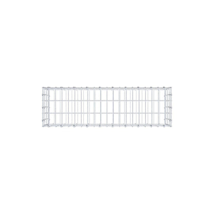 Gavión 100 cm x 30 cm x 30 cm (L x A x P), luz de malla 5 x 10 cm, anillo en espiral