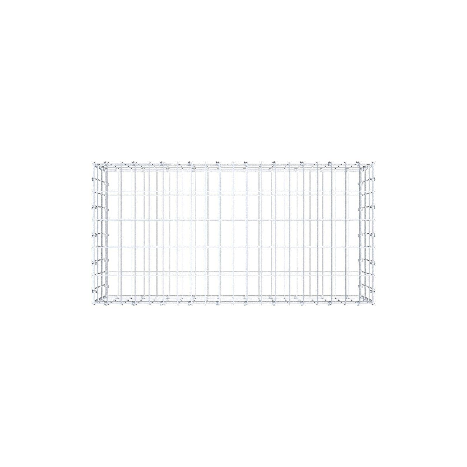 Gabione 100 cm x 30 cm x 50 cm (L x H x T), Maschenweite 5 x 10 cm, Spiralring