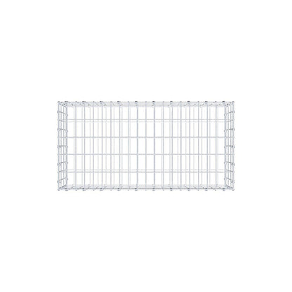 Gabbione 100 cm x 30 cm x 50 cm (L x H x P), maglia 5 x 10 cm, anello a spirale