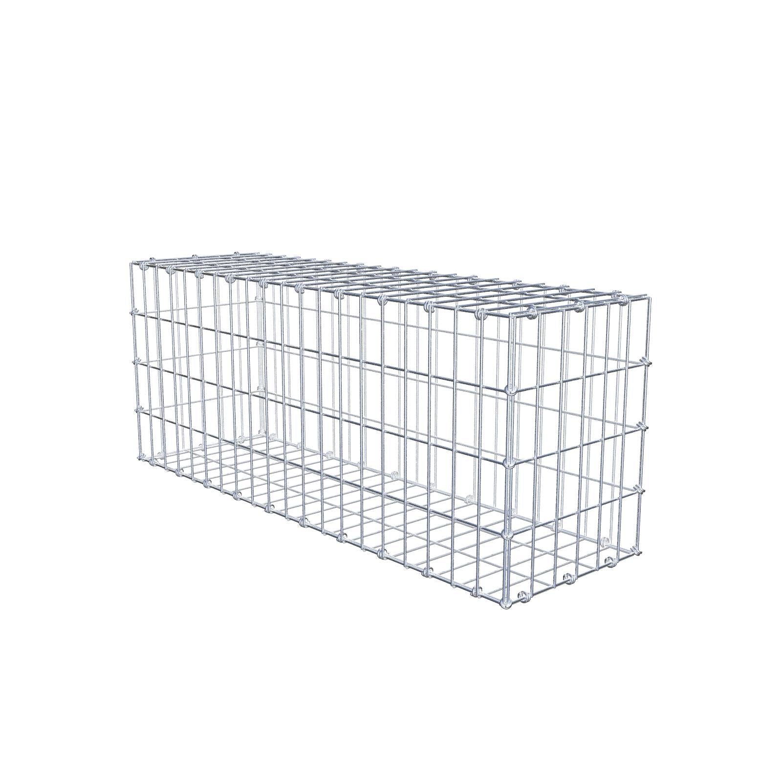 Gabion 100 cm x 40 cm x 30 cm (L x H x D), maskestørrelse 5 x 10 cm, spiralring