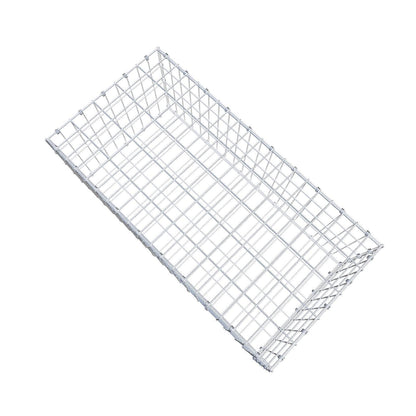 Gabbione 100 cm x 40 cm x 50 cm (L x H x P), maglia 5 x 10 cm, anello a spirale