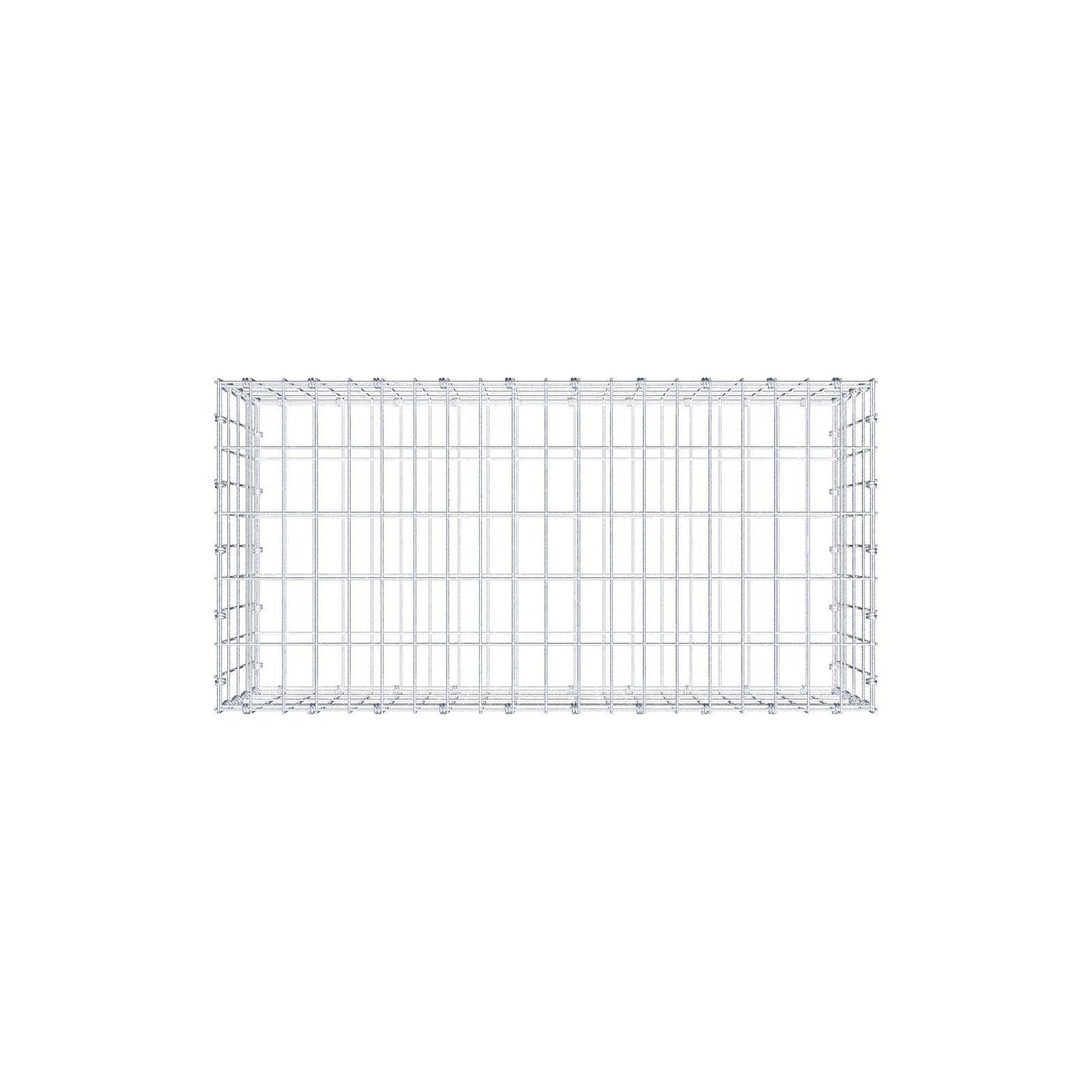 Gabbione 100 cm x 40 cm x 50 cm (L x H x P), maglia 5 x 10 cm, anello a spirale