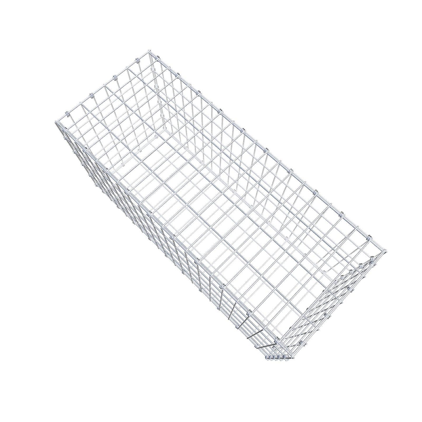 Gabbione 100 cm x 50 cm x 40 cm (L x H x P), maglia 5 x 10 cm, anello a spirale