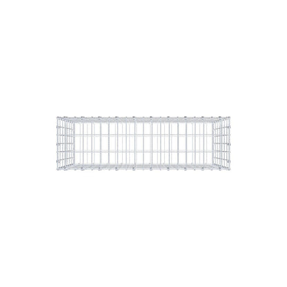 Gabbione 100 cm x 70 cm x 30 cm (L x H x P), maglia 5 x 10 cm, anello a spirale