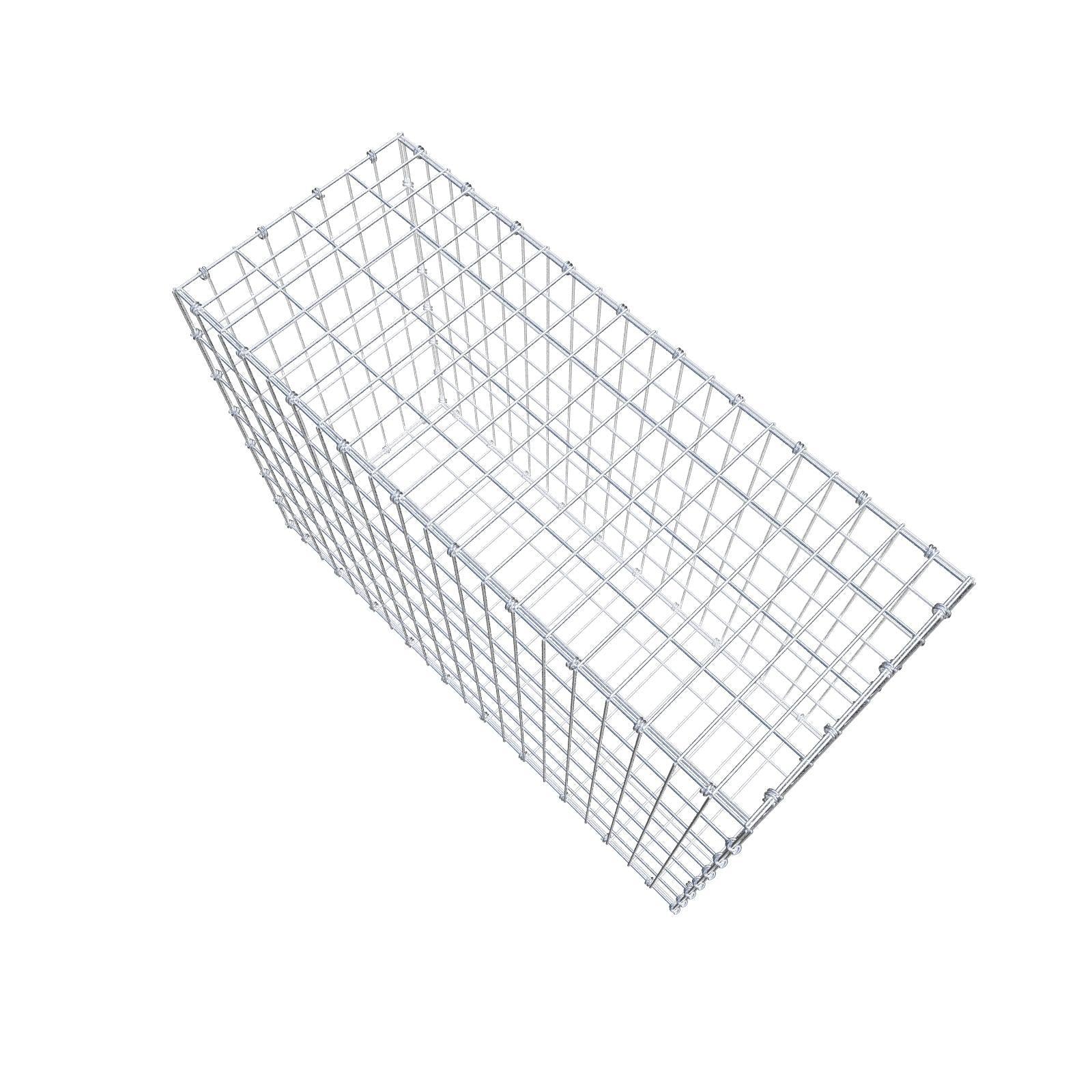 Gabion 100 cm x 70 cm x 40 cm (L x H x D), maskstorlek 5 x 10 cm, spiralring