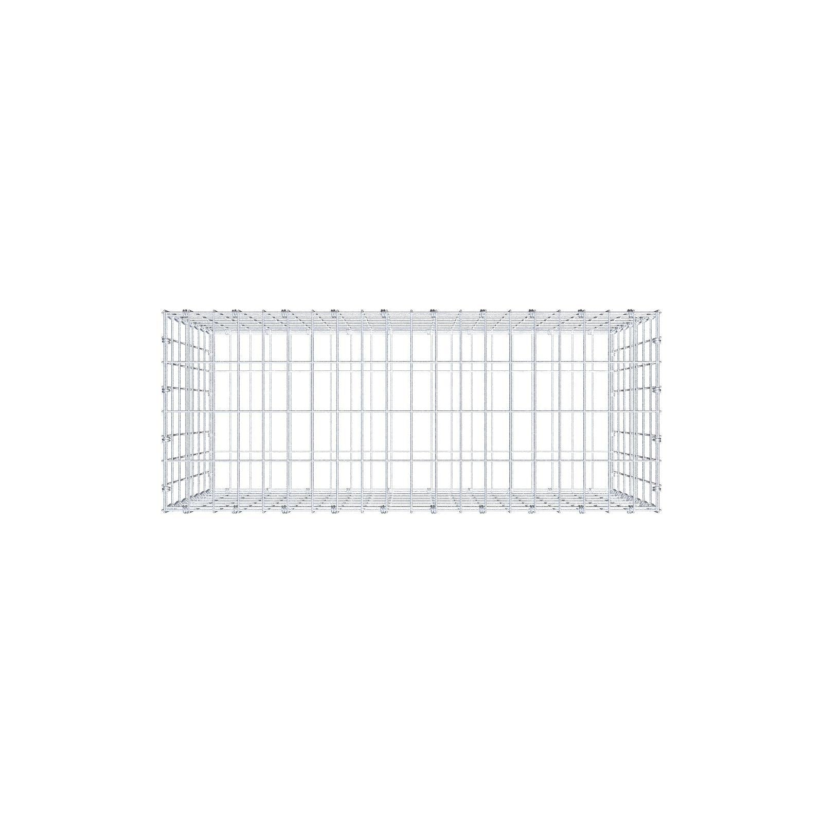 Gabion 100 cm x 70 cm x 40 cm (L x H x D), maskstorlek 5 x 10 cm, spiralring