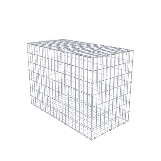 Gabion 100 cm x 70 cm x 50 cm (L x H x P), mailles 5 x 10 cm, anneau en spirale