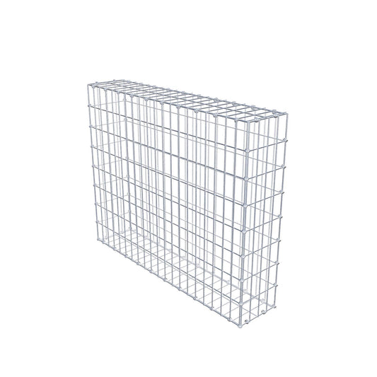 Gabion 100 cm x 80 cm x 20 cm (L x H x P), mailles 5 x 10 cm, anneau en spirale