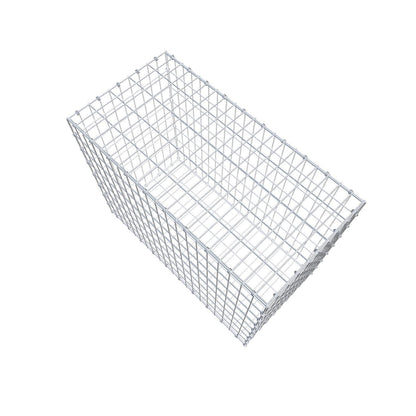 Gabion 100 cm x 80 cm x 50 cm (L x H x D), maskstorlek 5 x 10 cm, spiralring