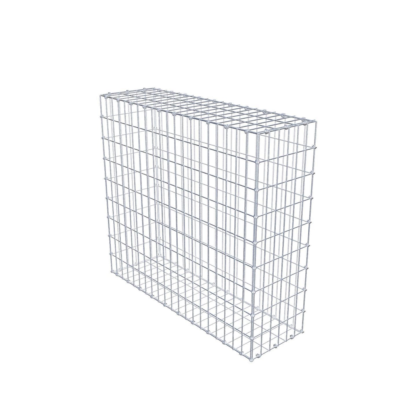 Gabion 100 cm x 90 cm x 30 cm (L x H x D), maskstorlek 5 x 10 cm, spiralring