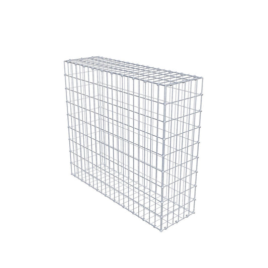 Gabion 100 cm x 90 cm x 30 cm (L x H x P), mailles 5 x 10 cm, anneau en spirale