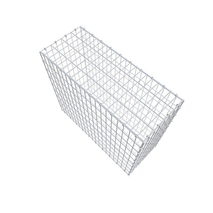 Gabion 100 cm x 90 cm x 40 cm (L x H x D), maskstorlek 5 x 10 cm, spiralring
