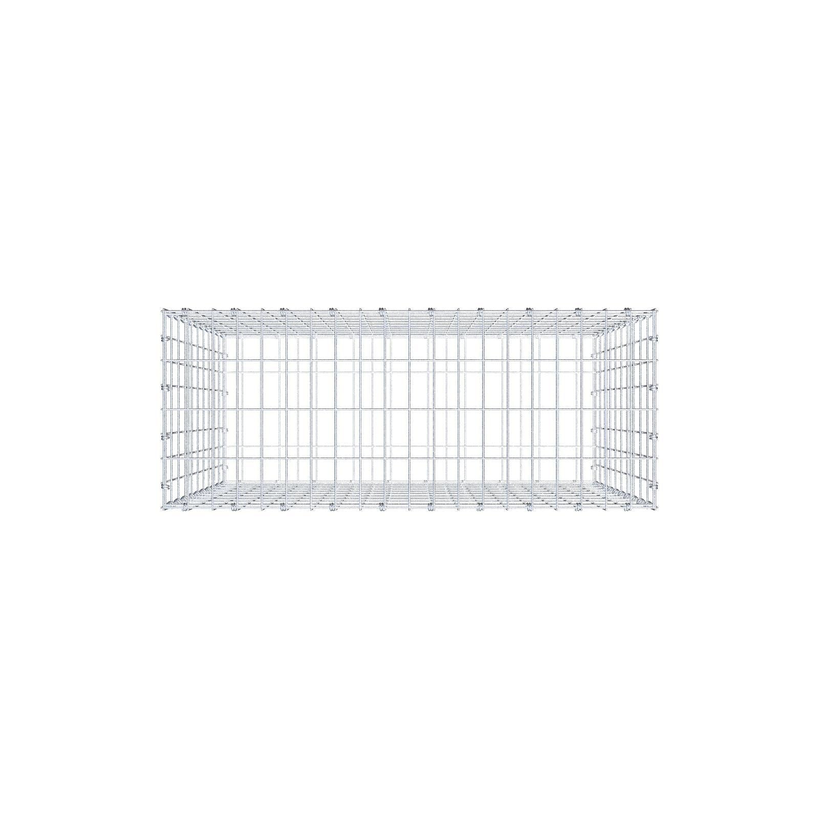 Gabião 100 cm x 100 cm x 40 cm (C x A x P), malhagem 5 x 10 cm, anel espiral