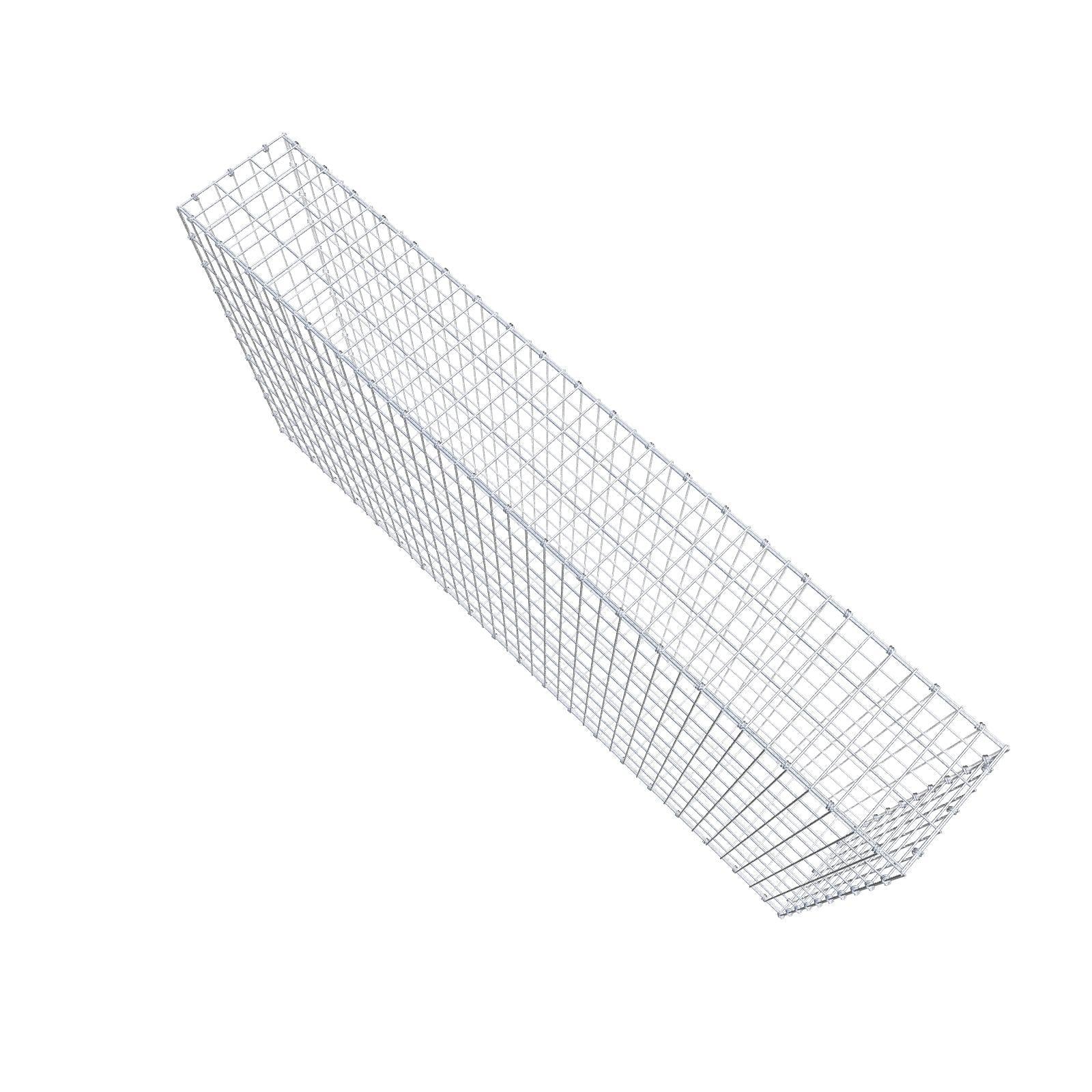 Gabion 200 cm x 100 cm x 30 cm (L x H x P), mailles 5 x 10 cm, anneau en spirale