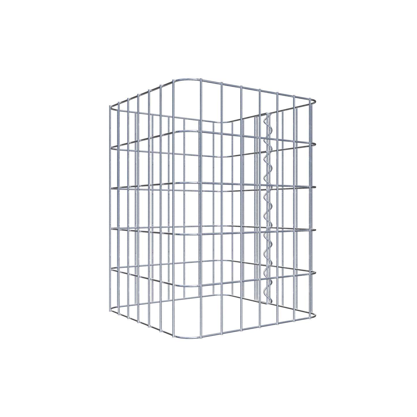 Gabion column 37 x 37 cm, MW 5 x 10 cm square