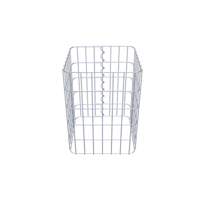 Gabion column 37 x 37 cm, MW 5 x 10 cm square