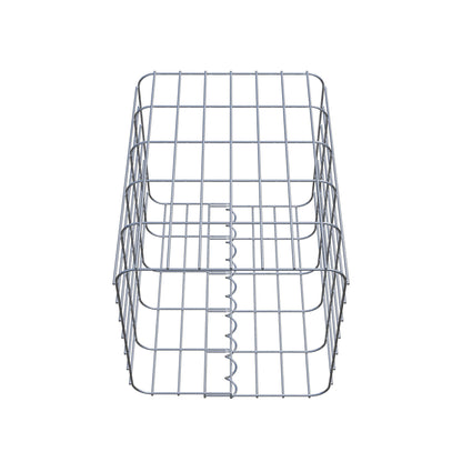 Gabion column 37 x 37 cm, MW 5 x 10 cm square