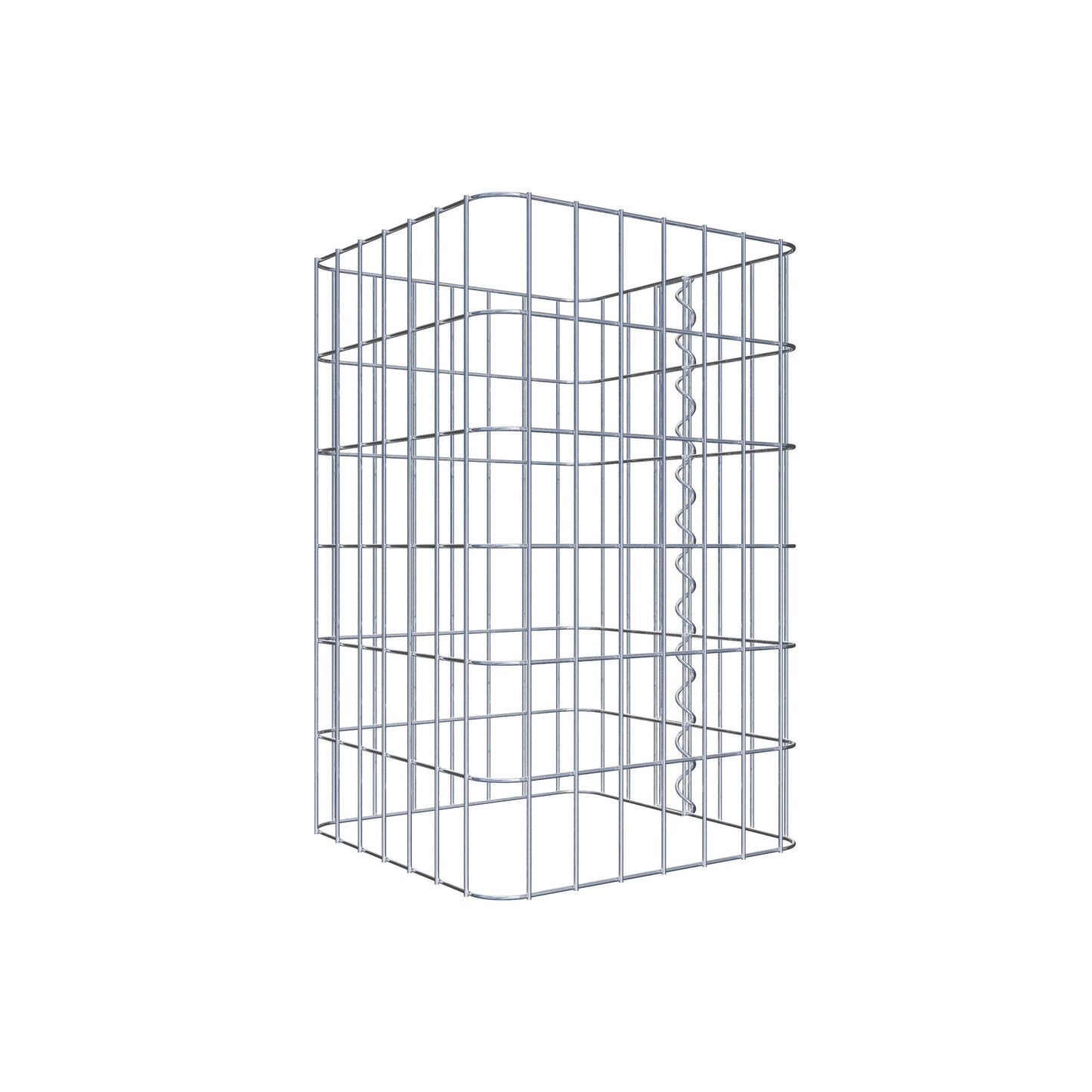 Gabion column 37 x 37 cm, MW 5 x 10 cm square
