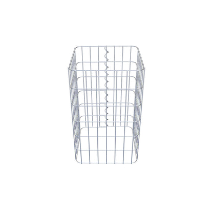 Gabion column 37 x 37 cm, MW 5 x 10 cm square