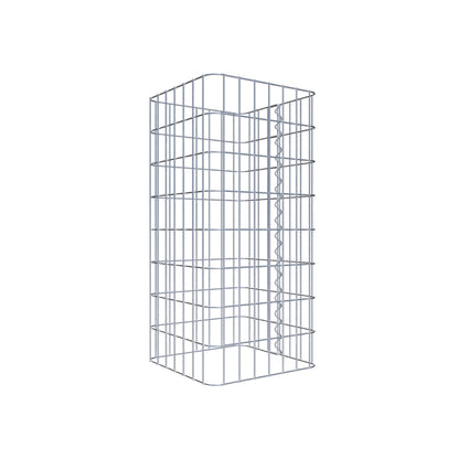 Gabion column 37 x 37 cm, MW 5 x 10 cm square