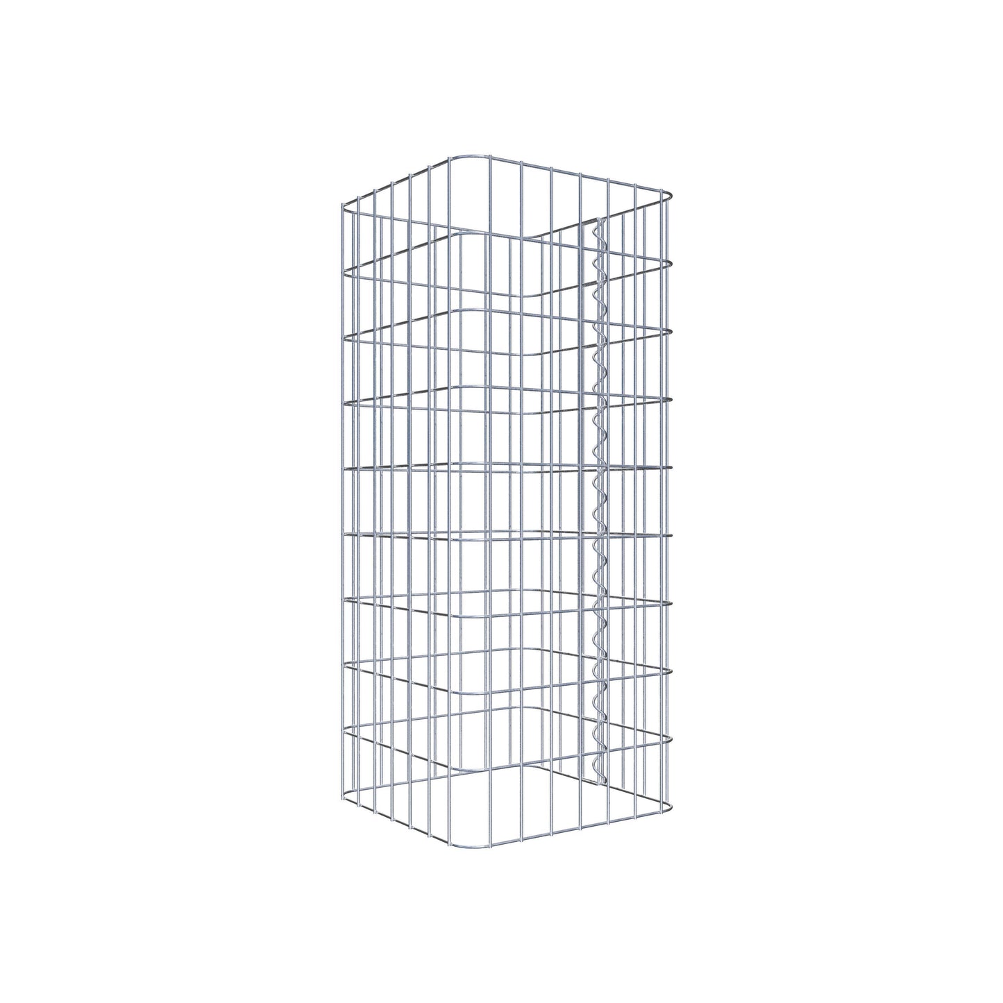 Gabion column 37 x 37 cm, MW 5 x 10 cm square