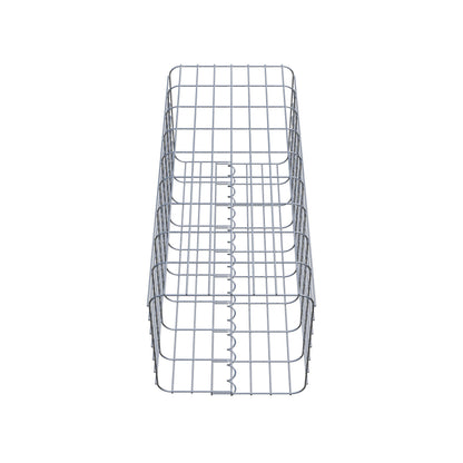 Gabion column 37 x 37 cm, MW 5 x 10 cm square