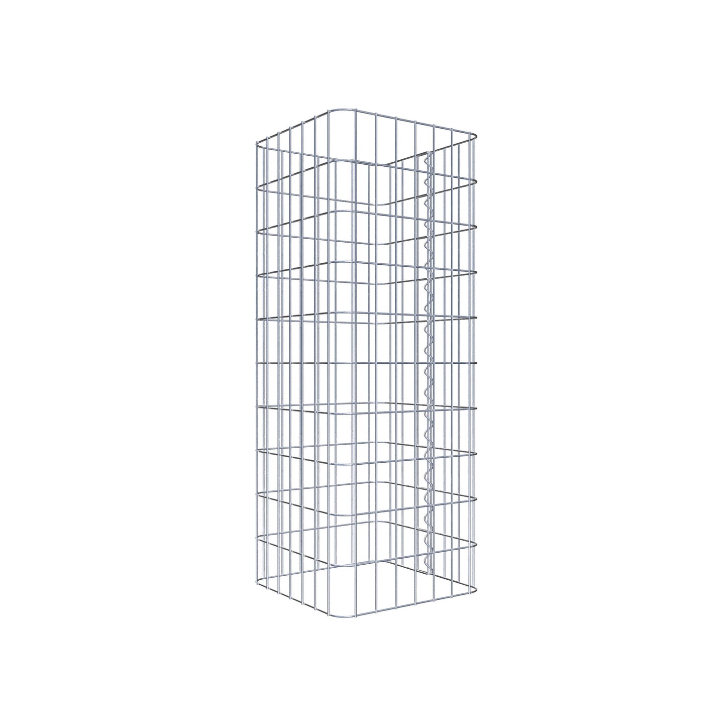 Gabion column 37 x 37 cm, MW 5 x 10 cm square