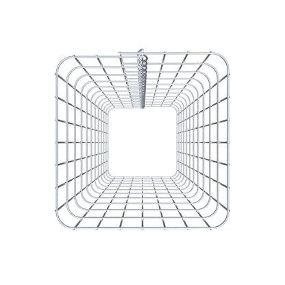 Gabion column 37 x 37 cm, MW 5 x 10 cm square