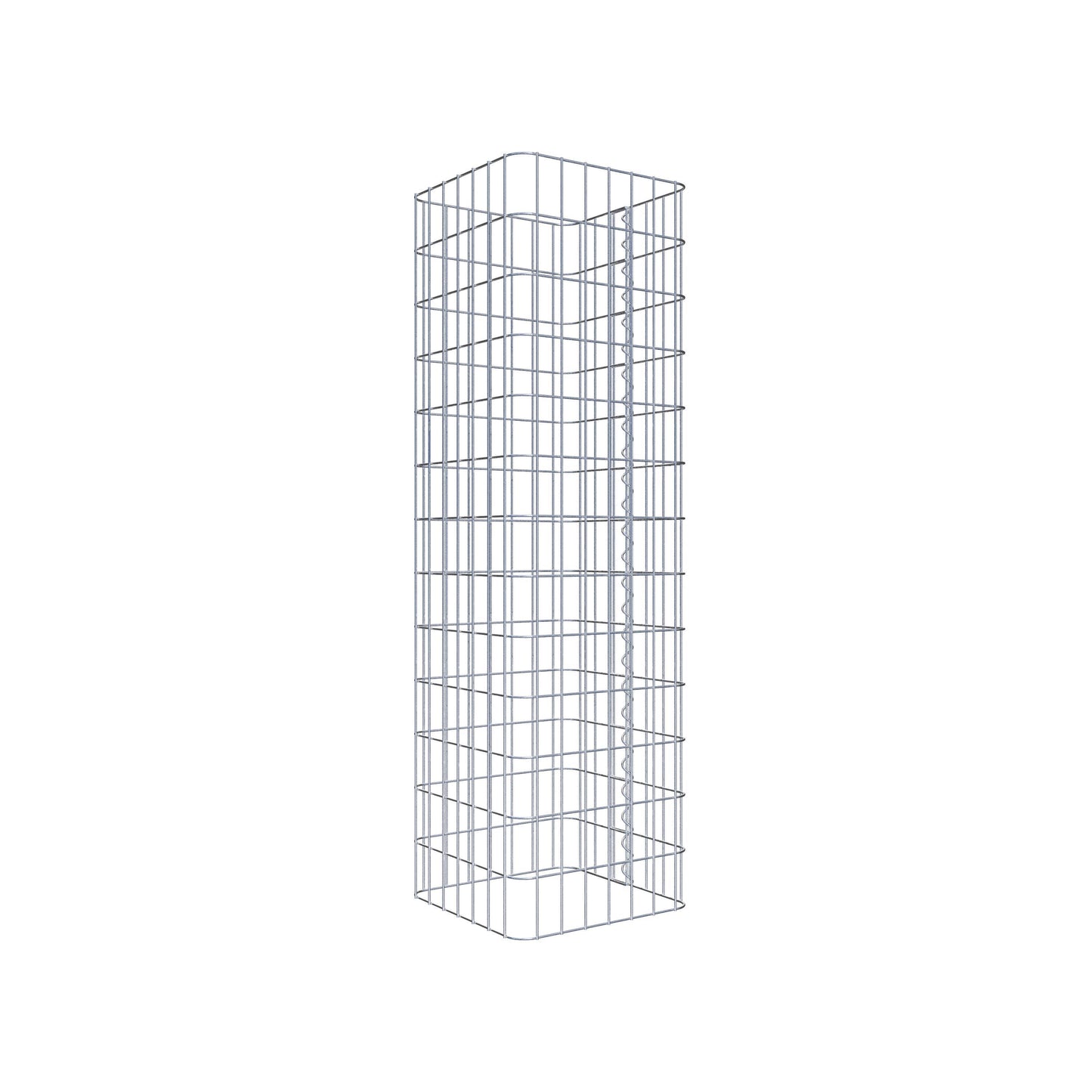 Gabion column 37 x 37 cm, MW 5 x 10 cm square