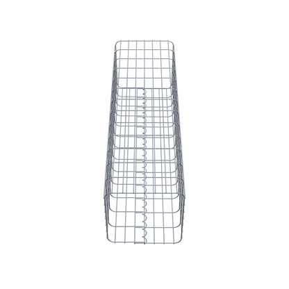 Gabion column 37 x 37 cm, MW 5 x 10 cm square