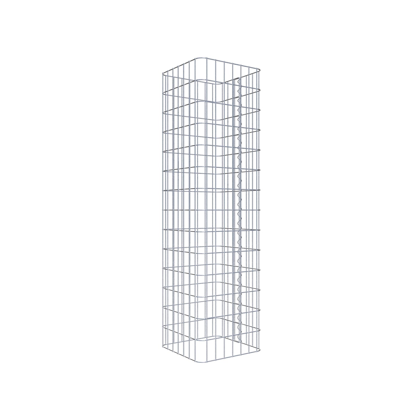 Gabion column 37 x 37 cm, MW 5 x 10 cm square
