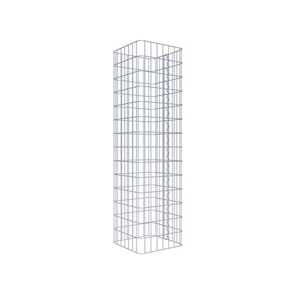 Gabion column 37 x 37 cm, MW 5 x 10 cm square
