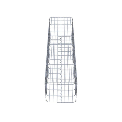 Gabion column 37 x 37 cm, MW 5 x 10 cm square